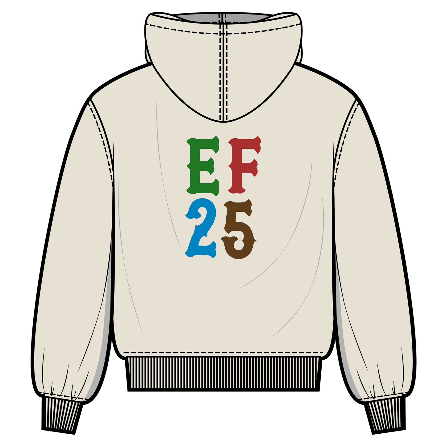 EF 25 Letters Hoodie in Sand Limited Edition Hoodie