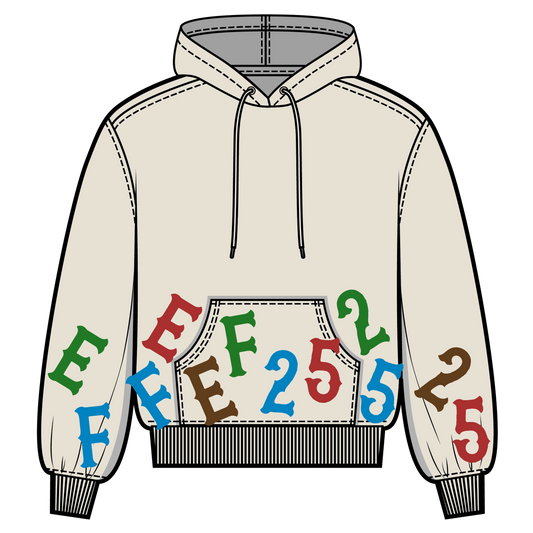 EF 25 Letters Hoodie in Sand Limited Edition Hoodie